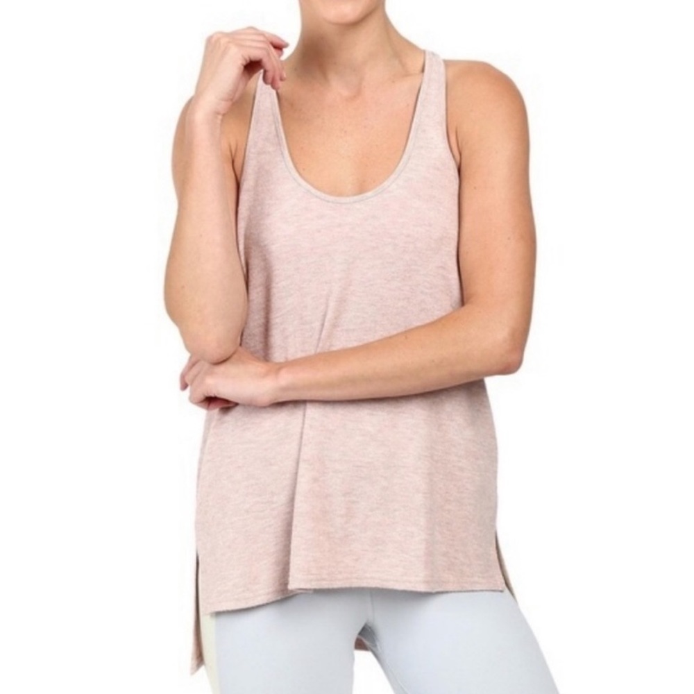 ALO Yoga Tank Natural Beige Size Medium